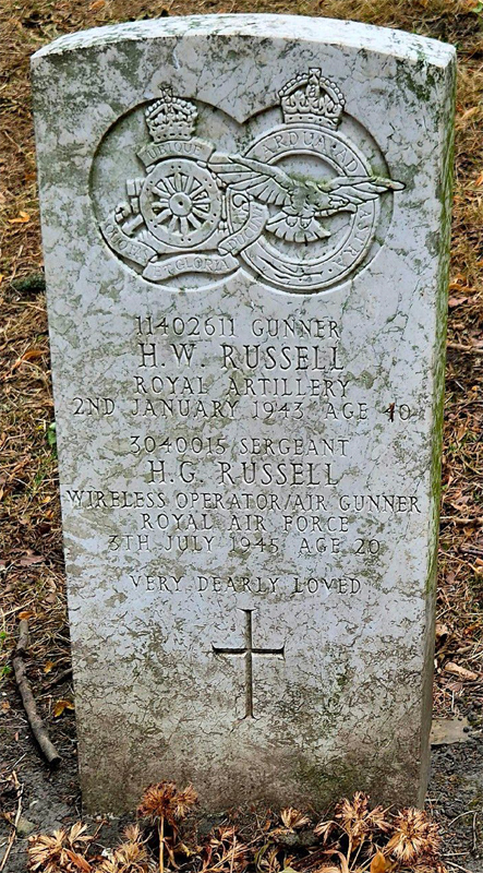 Sgt Harry Gilbert Russell<br /><br /><br />died July 30th, 1945